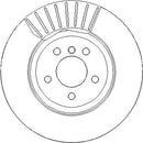 Disctech Brake Disc (Single) - Fits Bmw, Mercedes-benz - ABD3390 - Rear Axle