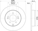 Mintex Brake Discs fits -Hyundai Kia V254:6 MDC2013 (also fits other vehicles)