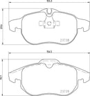 Mintex Brake Pad Set fits -Cadillac Fiat Opel Saab Vauxhall MDB2262 (also fits other vehicles)