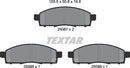 Nissan, Brake Pad Set - Textar 2508701