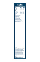 Bosch Twin Spoiler set of Front Wiper Blades - 650/650mm - 657S