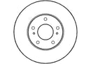Disctech Brake Disc (Single) - Fits Nissan - ABD2154 - Front Axle