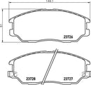 Mintex Brake Pad Set fits -Hyundai Kia Ssangyong MDB2594 (also fits other vehicles)