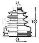 First Line Cv Joint Boot Kit  - FCB6129 fits Ford Focus II 1.6TDCI