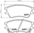 Mintex Brake Pad Set fits -Hyundai MDB2762 (also fits other vehicles)