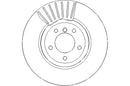 Disctech Brake Disc (Single) - Fits Bmw, Hyundai - ABD3355 - Front Axle