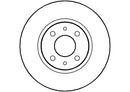 Disctech Brake Disc (Single) - Fits Alfa romeo, Audi - ABD3216 - Front Axle