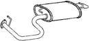 Klarius TY642T - Box With Tail Pipe  - Fits Toyota Avensis 2.0D4d