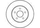 Disctech Brake Disc (Single) - Fits Ford, Nissan - ABD2041 - Rear Axle