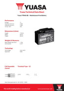 Yuasa 12V Maintenance Free VRLA Motorbike Battery - YTR4A-BS(CP) - 4 Year Warranty