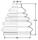 Borg & Beck Cv Joint Boot Kit  - BCB6180 fits VAG A3, A4