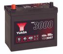 Yuasa 12V 45Ah 400A SMF Battery (+Adapter - YBX3057 - 4 Year Warranty