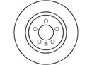 Disctech Brake Disc (Single) - Fits Daihatsu, Seat - ABD3472 - Front Axle
