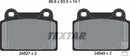 Textar Brake Pad Set - 2482701