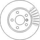 Disctech Brake Disc (Single) - Fits Bmw, Mercedes-benz - ABD3279 - Front Axle