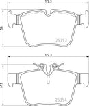 Mintex Brake Pad Set fits -MercedesBenz MDB3711 (also fits other vehicles)
