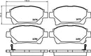 Mintex Brake Pad Set fits -Aston Martin Toyota MDB3031 (also fits other vehicles)