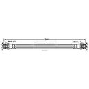 Borg & Beck Brake Hose  - BBH7858 fits VAG Yeti,Eos,Scirocco 09-