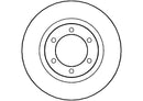 Disctech Brake Disc (Single) - Fits Audi, Toyota - ABD2217 - Front Axle