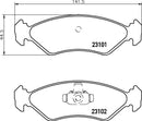 Mintex Brake Pad Set fits -Ford Mazda MDB1884 (also fits other vehicles)