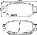 Mintex Brake Pad Set fits -Mazda MDB4084 (also fits other vehicles)