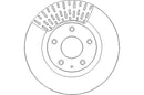 Disctech Brake Disc (Single) - Fits Mazda - ABD3234 - Front Axle