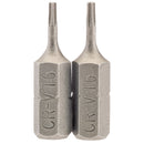 Draper 2PC 25mm T6 S/D.BIT - 66338