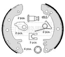 Borg & Beck Brake Shoes  - BBS6097 fits Ford