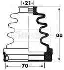 Borg & Beck Cv Joint Boot Kit  - BCB2918 fits Volvo S40, V40, S60, V70