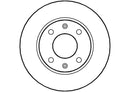 Disctech Brake Disc (Single) - Fits Audi, Citroën - ABD2850 - Front Axle
