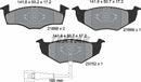 Textar Brake Pad Set - 2186801