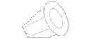 Vauxhall Rear Wing Moulding Fasten Clip - 39113929