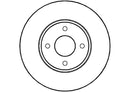Disctech Brake Disc (Single) - Fits Ford, Levc - ABD3348 - Front Axle