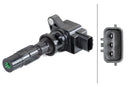 HELLA 5DA 358 057-471 Ignition Coil - 2-pin connector - Bolted