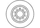 Disctech Brake Disc (Single) - Fits Audi, Vw - ABD2011 - Rear Axle