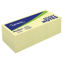 Lyreco Yellow Sticky Notes - 51 x 38mm - Pack of 12 Pads - 103687A