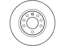 Disctech Brake Disc (Single) - Fits Bmw, Opel - ABD2947 - Front Axle