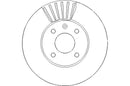 Disctech Brake Disc (Single) - Fits Chevrolet, Volvo - ABD3331 - Front Axle