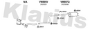 Klarius VW895V - Centre Pipe  - Fits Volkswagen Caddy Maxi 1.6TDi