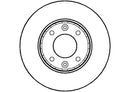 Disctech Brake Disc (Single) - Fits Kia, Nissan - ABD2830 - Front Axle