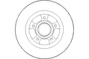 Disctech Brake Disc (Single) - Fits Renault - ABD2149 - Rear Axle