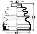 First Line Cv Joint Boot Kit  - FCB2879 fits Audi, Seat, VW, Volvo