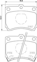 Mintex Brake Pad Set fits -Kia Mazda MDB1395 (also fits other vehicles)