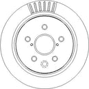 Disctech Brake Disc (Single) - Fits Bmw - ABD3843 - Rear Axle