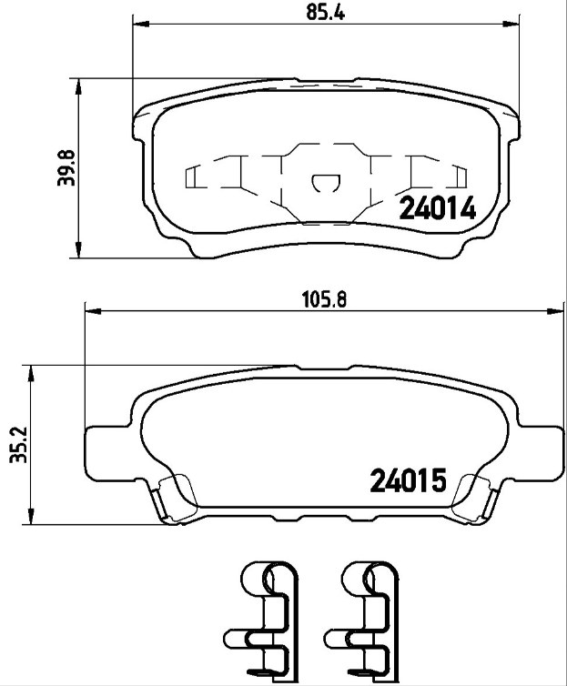 Brembo Brake Pad Set - P54034