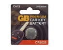 GB Premium Car Key Fob Battery 3V Lithium Coin Cell CR2025