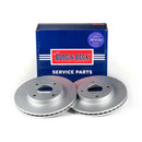Borg & Beck Brake Disc Pair  - BBD4120 fits Ford Fiesta,Focus,Fusion 98-05