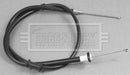 Borg & Beck Brake Cable -  RH - BKB2970 fits Fiat 500 1.2i/1.3TD 08-