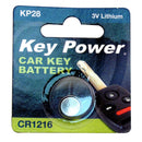 Key Power Coin Cell Battery CR1216 - Lithium 3V - Box of 10 - CR1216KP-PK10