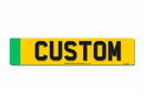 4D Rear Aluminium Electric Vehicle Number Plate 520 X 111|Standard